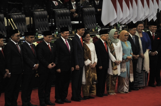 Semringah Jokowi-Ma'ruf Resmi Jadi Presiden dan Wapres 2019-2024