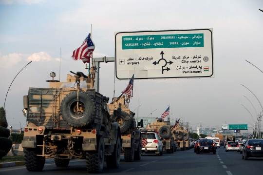 Konvoi Militer AS Tinggalkan Suriah