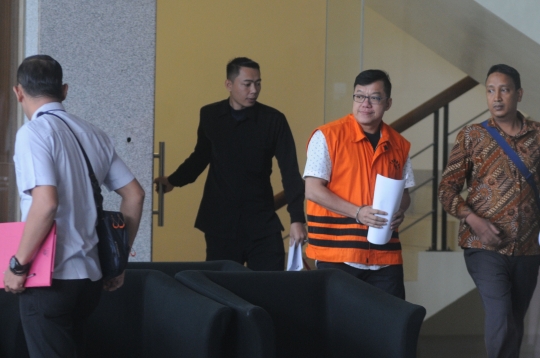 Ekspresi David Manibui Usai Menjalani Pemeriksaan KPK