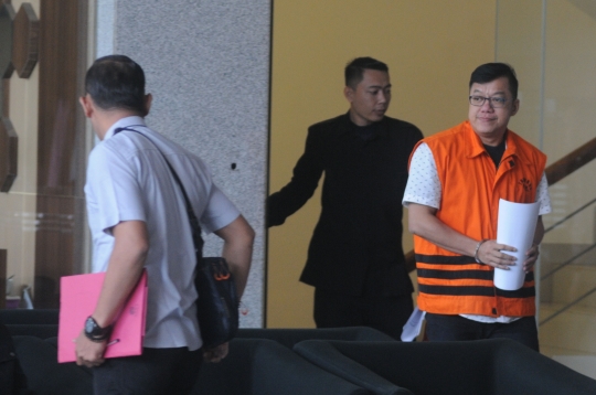 Ekspresi David Manibui Usai Menjalani Pemeriksaan KPK