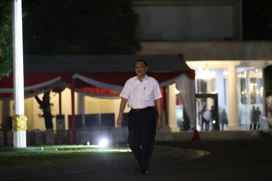 Semringah Luhut Panjaitan Saat Penuhi Panggilan Jokowi di Istana