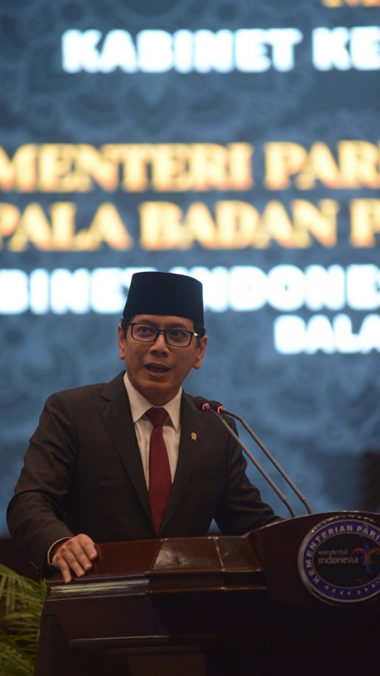 Sertijab Menteri Pariwisata dan Ekonomi Kreatif dari Arief Yahya ke Wishnutama