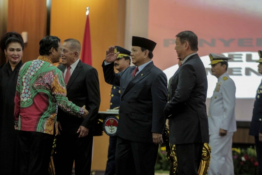 Sertijab Prabowo Subianto sebagai Menteri Pertahanan