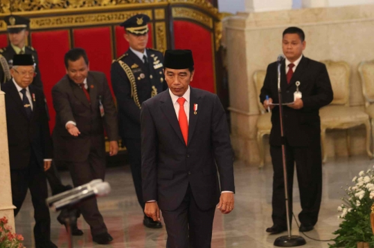 Suasana Pelantikan Wakil Menteri Kabinet Indonesia Maju oleh Jokowi