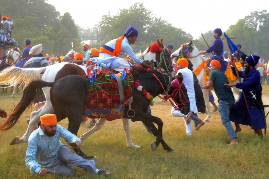 Kuda Mengamuk Saat Perayaan Divas di India