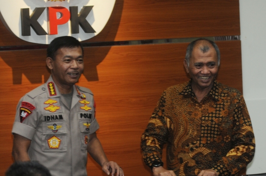 Kapolri Idham Azis Sambangi Gedung KPK