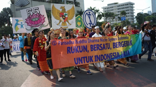 Kampanyekan Perdamaian, Komunitas Lintas Agama Gelar Gerak Jalan