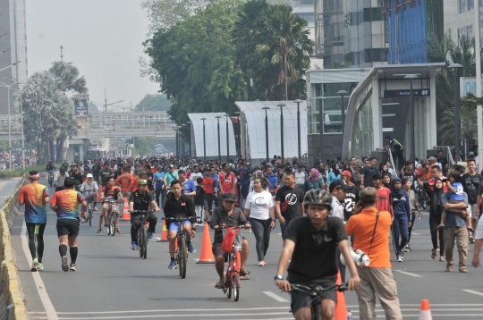 Nyamannya Berolahraga di CFD yang Bebas PKL