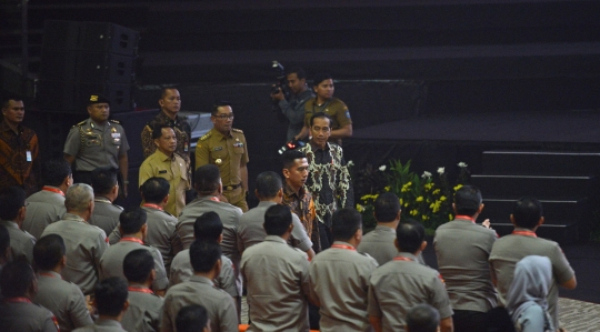 Jokowi Hadiri Rakornas Indonesia Maju di Sentul