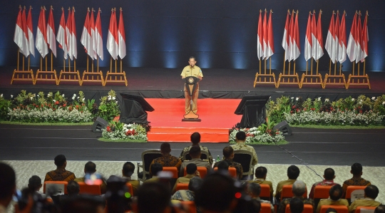 Jokowi Hadiri Rakornas Indonesia Maju di Sentul