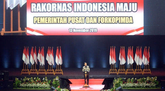 Jokowi Hadiri Rakornas Indonesia Maju di Sentul