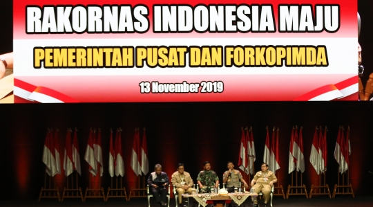Rakornas Indonesia Maju, Panglima TNI dan Kapolri Bicara Keamanan Negara