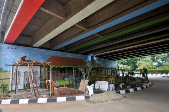 Melihat Taman Betawi di Kolong Tol Joglo