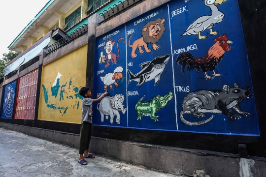 Uniknya Mural Edukasi di Pademangan Jakarta Utara