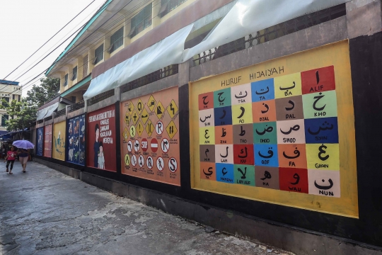 Uniknya Mural Edukasi di Pademangan Jakarta Utara