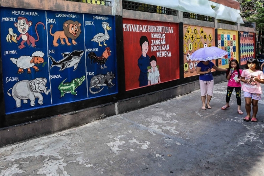 Uniknya Mural Edukasi di Pademangan Jakarta Utara