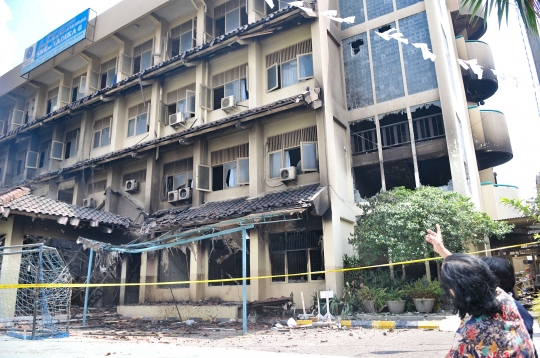 Yang Tersisa Pascakebakaran Gedung SMK Yadika 6