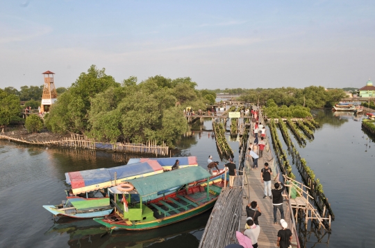 Menikmati Wisata Mangrove Tarumajaya di Akhir Pekan