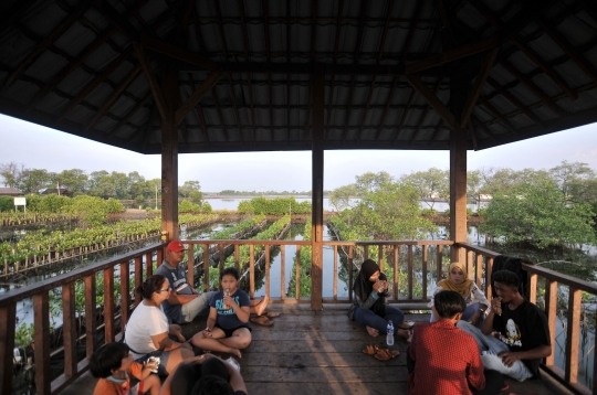 Menikmati Wisata Mangrove Tarumajaya di Akhir Pekan