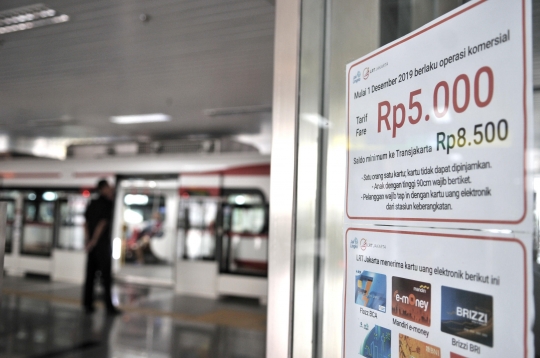 Mulai 1 Desember 2019, Tarif LRT Jakarta Dipatok Rp5.000