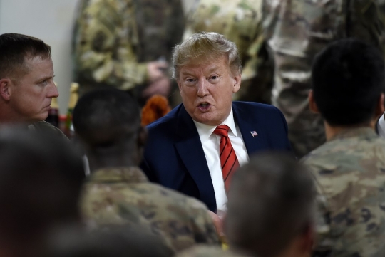 Ke Afghanistan, Trump Rayakan Thanksgiving Bareng Tentara AS