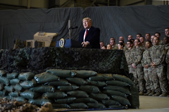 Ke Afghanistan, Trump Rayakan Thanksgiving Bareng Tentara AS