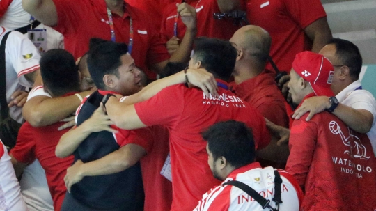 Cetak Sejarah, Polo Air Putra Indonesia Raih Emas SEA Games 2019