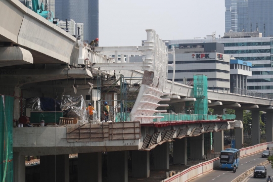 Pembangunan Stasiun LRT Dukuh Atas