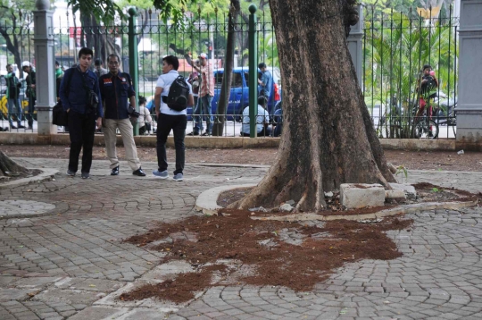 Ini Lokasi Ledakan Granat Asap di Kawasan Monas