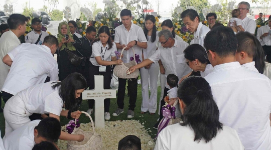 Suasana Pemakaman Ciputra di Jonggol