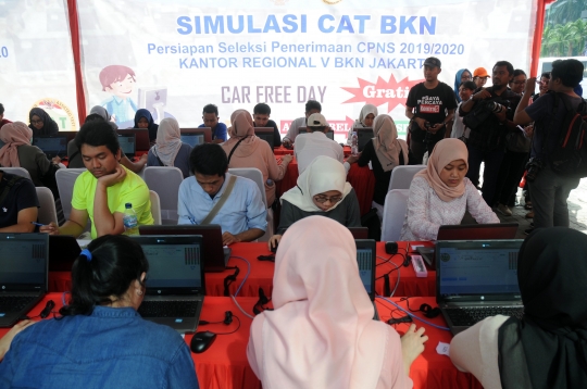 Sosialisasi Sistem Seleksi CPNS 2019/2020, BKN V Jakarta Gelar Simulasi CAT