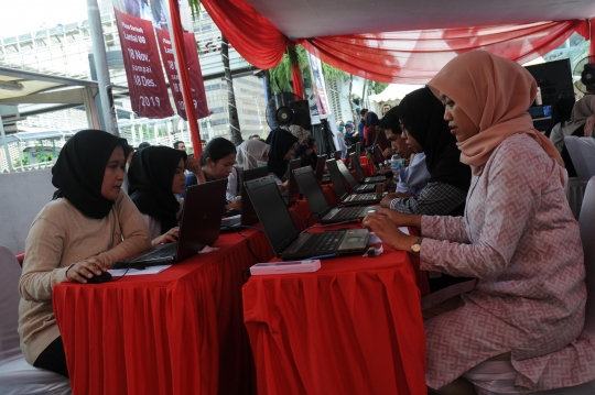 Sosialisasi Sistem Seleksi CPNS 2019/2020, BKN V Jakarta Gelar Simulasi CAT