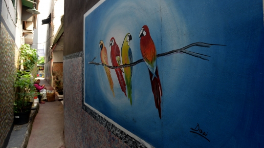 Warna-warni Mural Percantik Kampung di Pengadegan