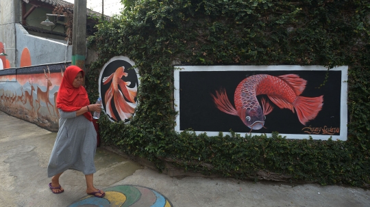 Warna-warni Mural Percantik Kampung di Pengadegan