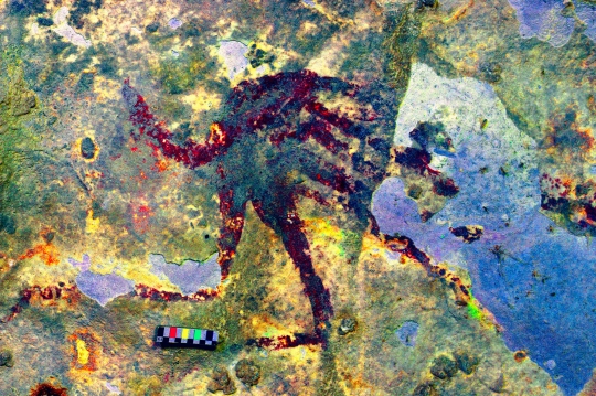Ini Penampakan Lukisan Tertua Dunia yang Ditemukan di Gua Sulsel