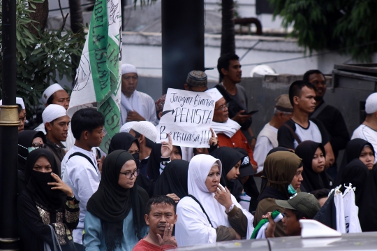 Aksi Bela Nabi Muhammad di Tugu Kujang Bogor