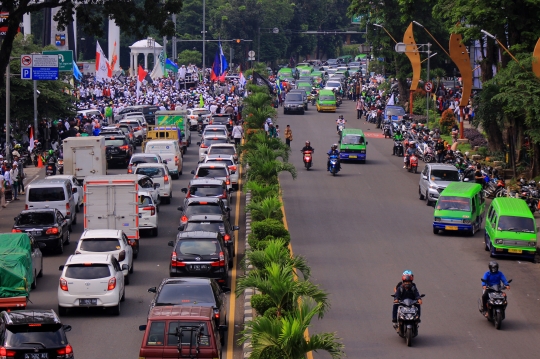 Aksi Bela Nabi Muhammad di Tugu Kujang Bogor