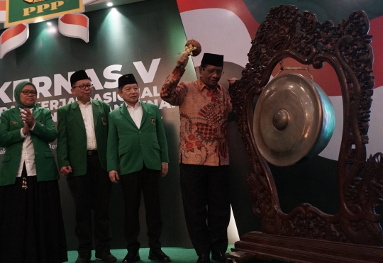 Menko Polhukam Mahfud MD Buka Mukernas V PPP