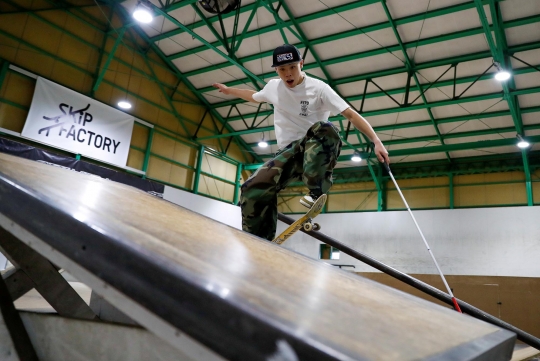 Mengenal Ryusei Ouchi, Skateboarder Tunanetra dari Jepang