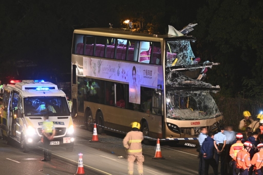 Kecelakaan Bus di Hong Kong, 6 Orang Tewas