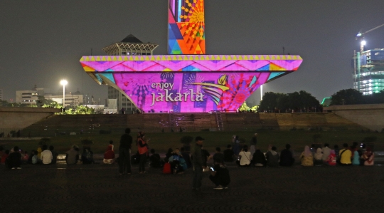 Libur Akhir Tahun, Monas Gelar Pertunjukan Video Mapping