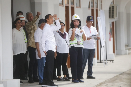 Presiden Jokowi Tinjau Pembangunan Pasar Johar Semarang