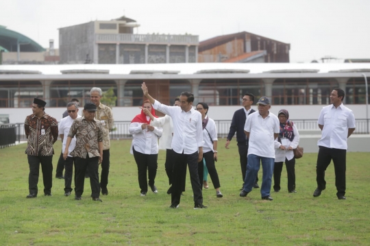 Presiden Jokowi Tinjau Pembangunan Pasar Johar Semarang
