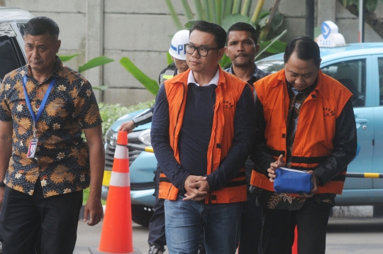 KPK Periksa Tersangka Agung Ilmu Mangkunegara dan Risyanto Suanda