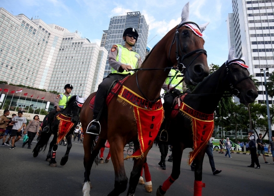 Polisi Berkuda Ramaikan CFD
