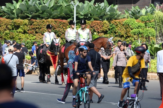 Polisi Berkuda Ramaikan CFD