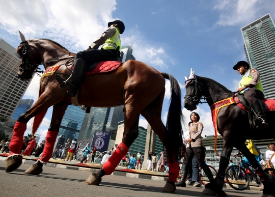 Polisi Berkuda Ramaikan CFD