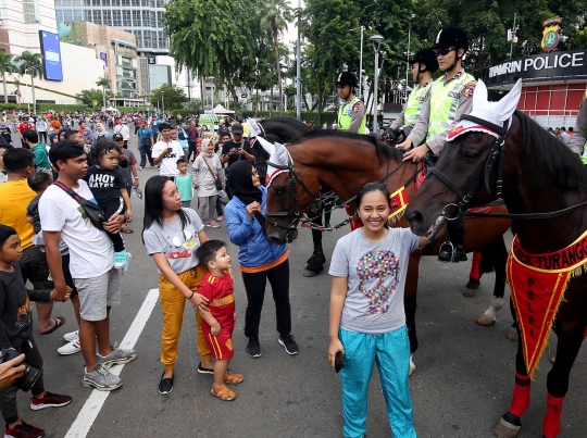 Polisi Berkuda Ramaikan CFD