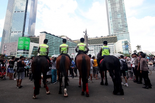 Polisi Berkuda Ramaikan CFD