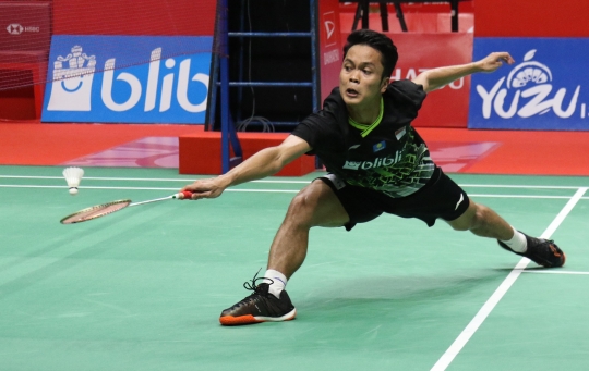 Ekspresi Anthony Ginting Raih Juara Indonesia Master 2020